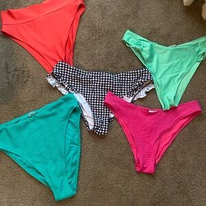 5 bikini bottom bundle 👙